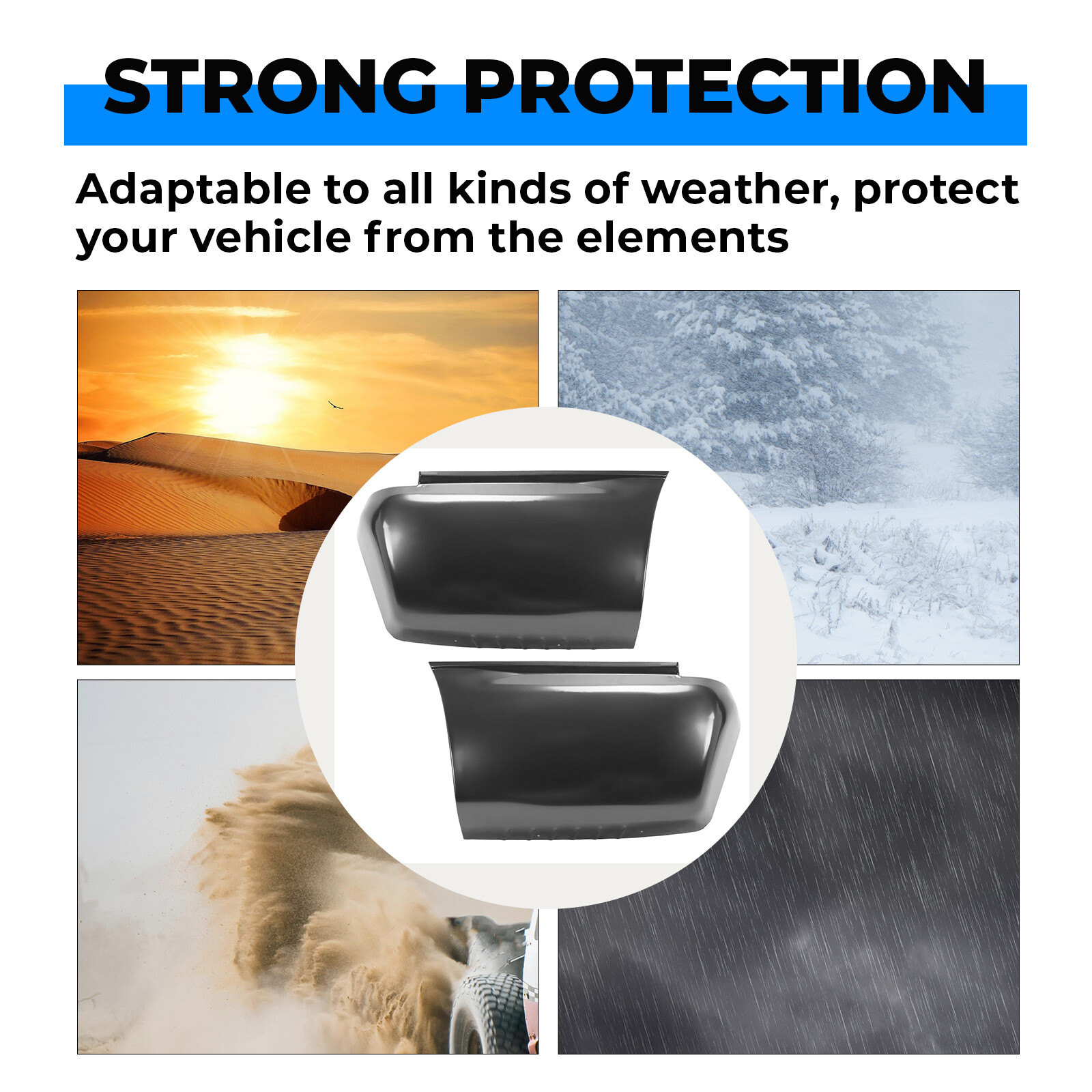 For 2000-2006 Chevrolet Suburban 1500 2500 Pair Lower Rear Quarter Panel Section