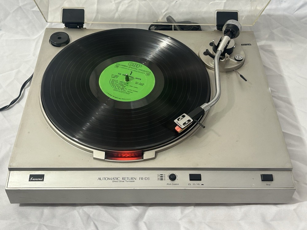 SANSUI FR-D3 TURNTABLE WORKING DIRECT DRIVE SEMI AUTO