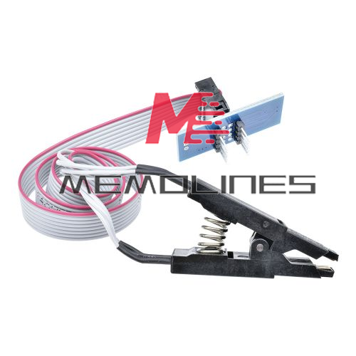 1-50x SOIC8 SOP8 Flash Chip IC Test Clips Socket Adpter BIOS/24/25/93 Programmer