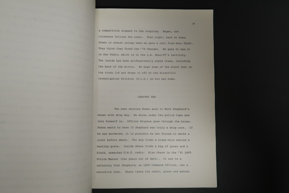 Stephen J. Cannell The Viking Funeral Original Book Script Studios Collection