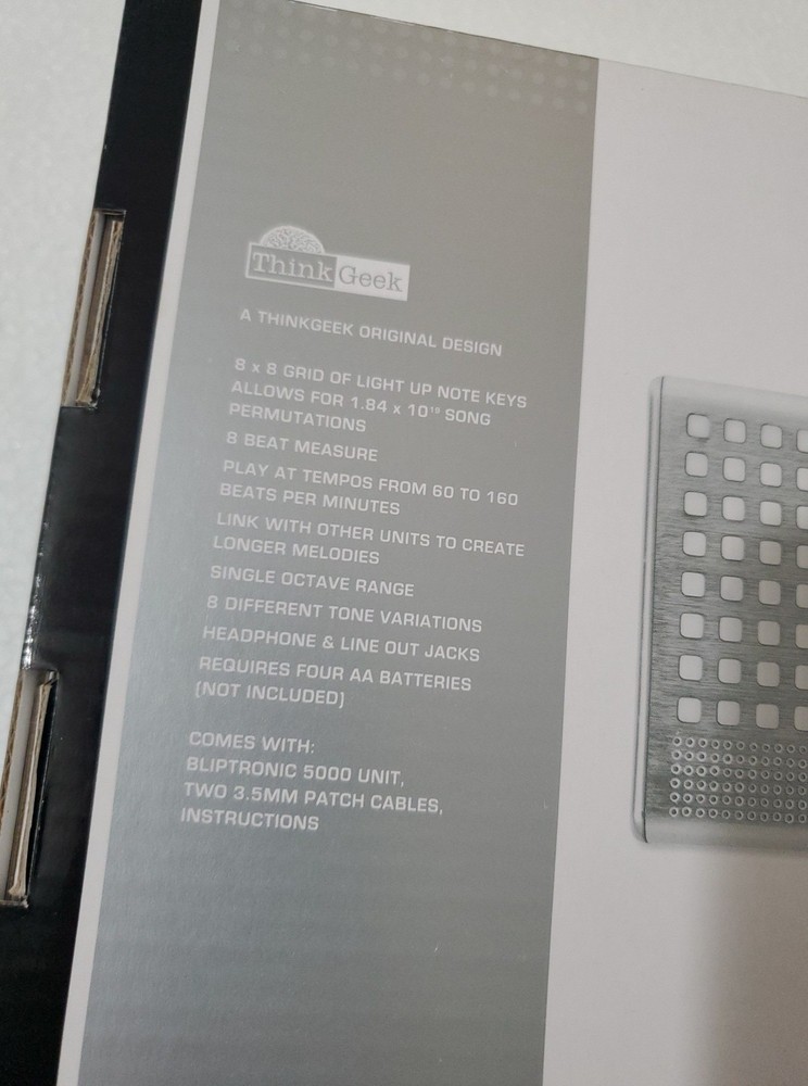 Thinkgeek Bliptronic 5000 Matrix Synthesizer Techno Beat Rhythm Audio Machine