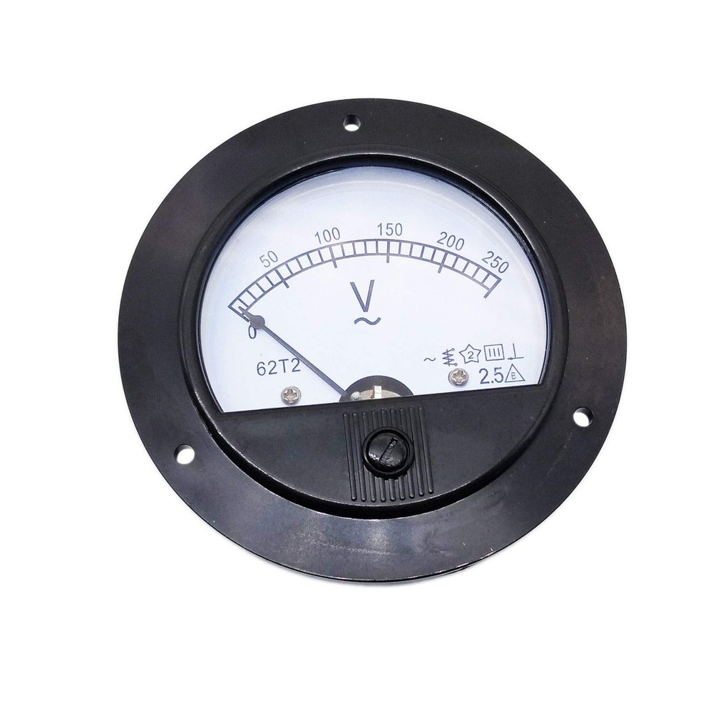 AC 0~250V Round Analog Volt Pointer Needle Panel Meter Voltmeter