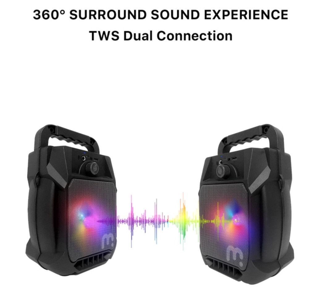 Portable LED Bluetooth Speaker - Mybat Pro Nova