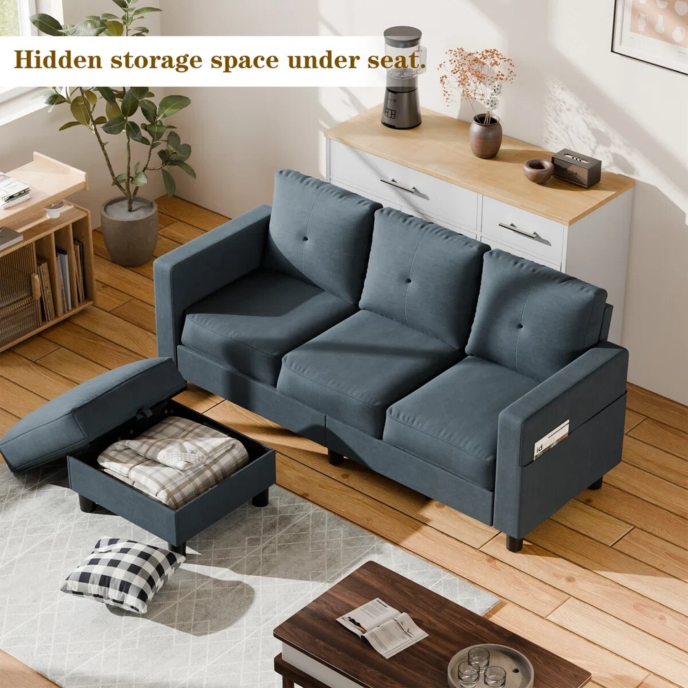 76.4'' Upholstered Sofa Chaise