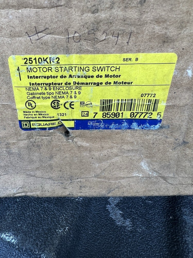 Square D 2510KR2H Manual Motor Starting Switch