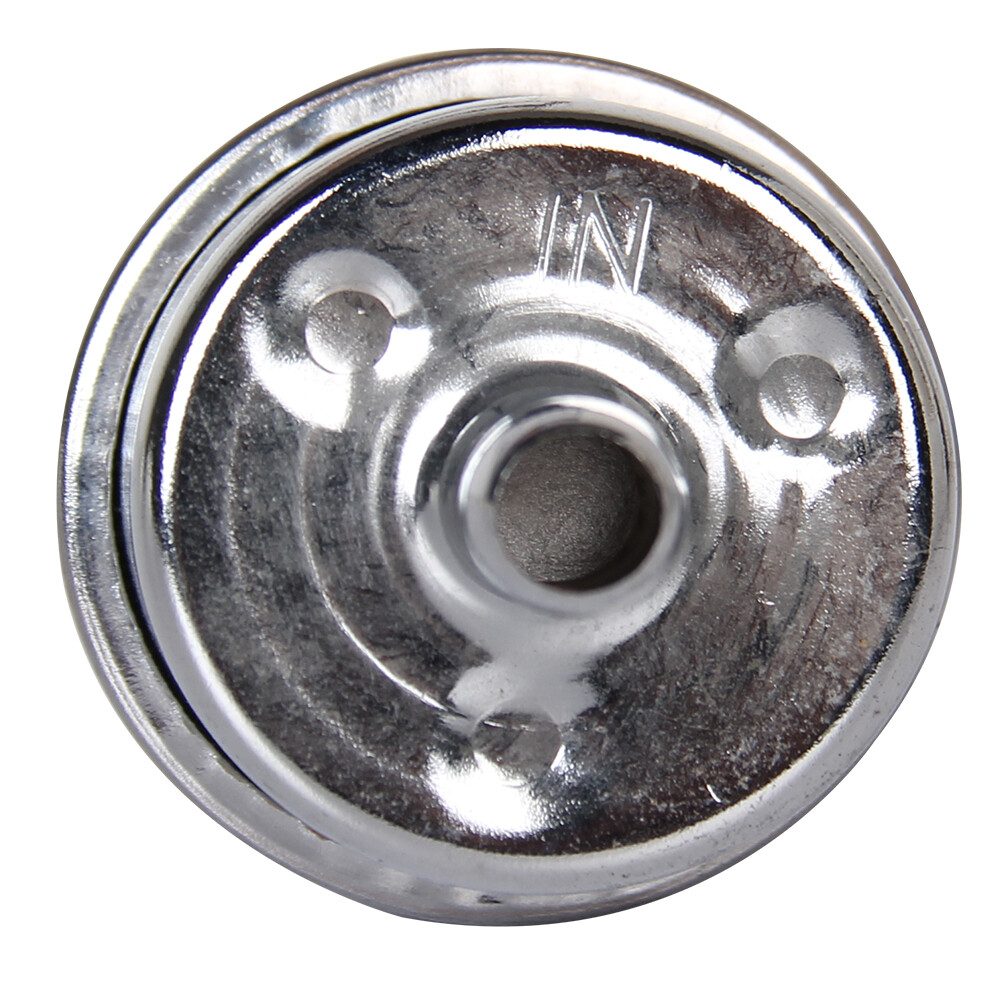 9746 Fuel Filter Chrome Canister For 3/8" Hose Carburetor Inline Gas Filter