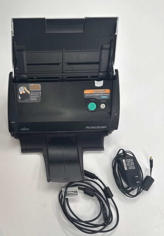 Fujitsu ScanSnap S500 Desktop Document Scanner USB with Cords TESTED *READ*