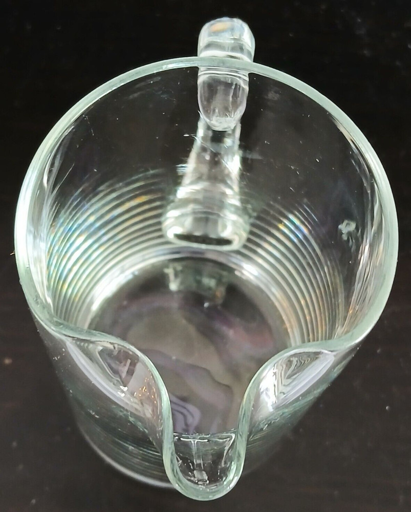 Clear Glass Pitcher 5.75" Tall