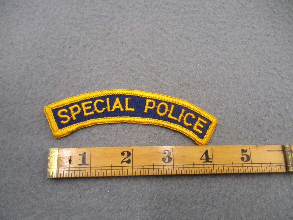 Vintage Special Police Tab Patch R8