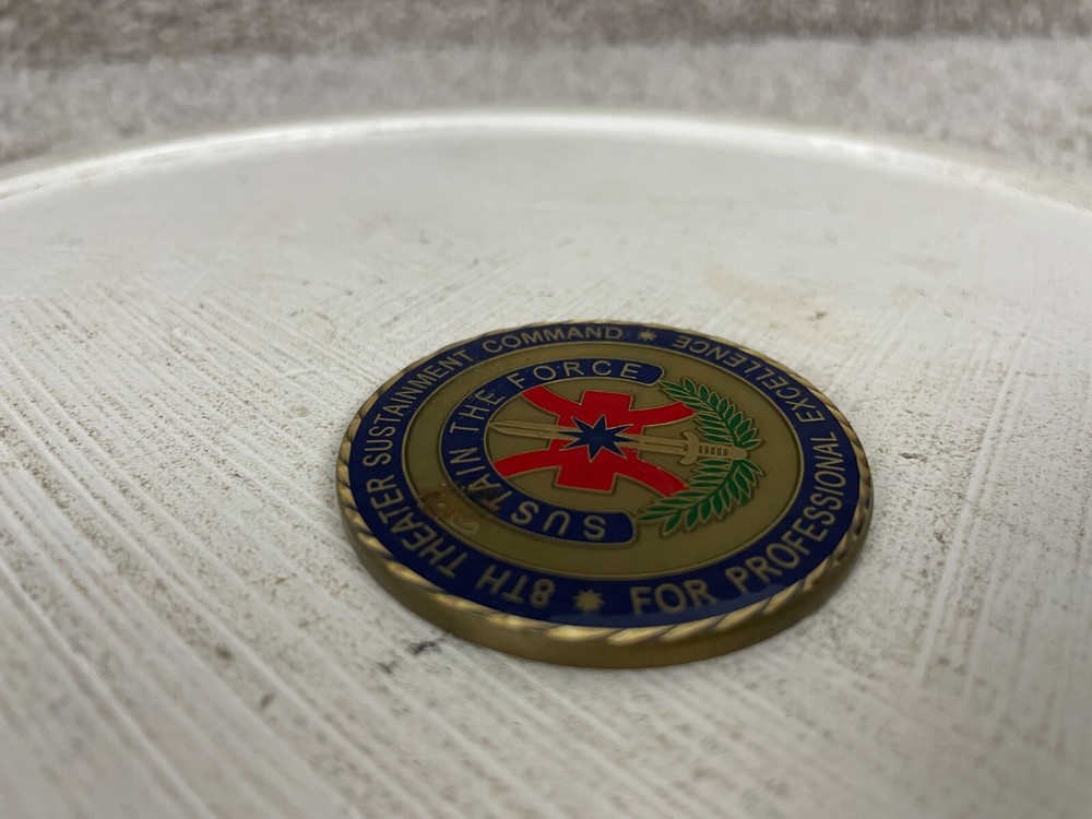 8th Theater Sustainment Command For Professional Excellence Commanders Coin