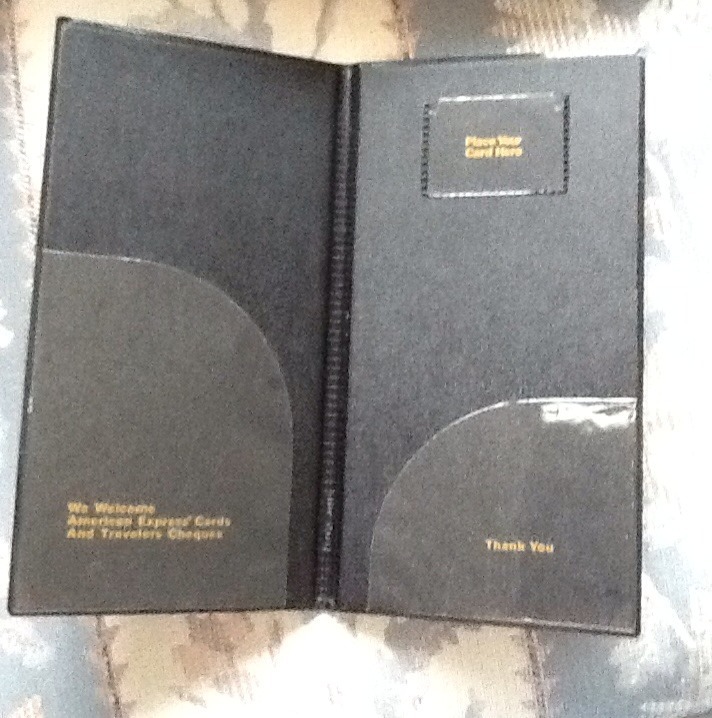 American Express Guest Check Folio Cover EUC Notebook Folder EUC