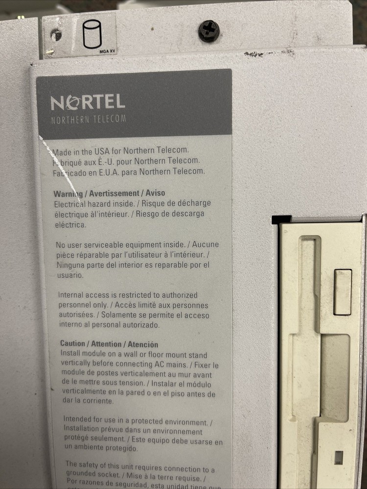 NT5B74AAAZ Telecom Modulator Telephone System Network w/ 3.5" Disk Drive AS IS