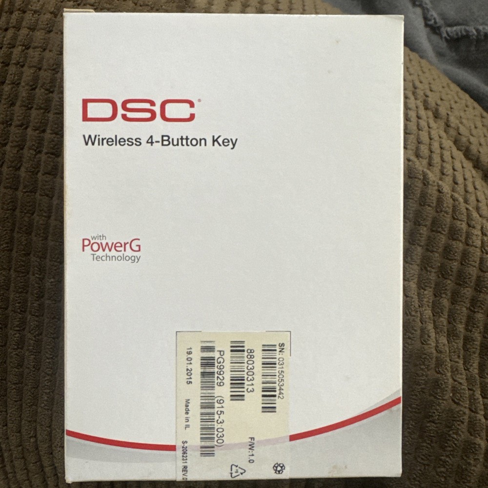 DSC PowerG PG9929 Wireless 4-Button Key with Panic Button