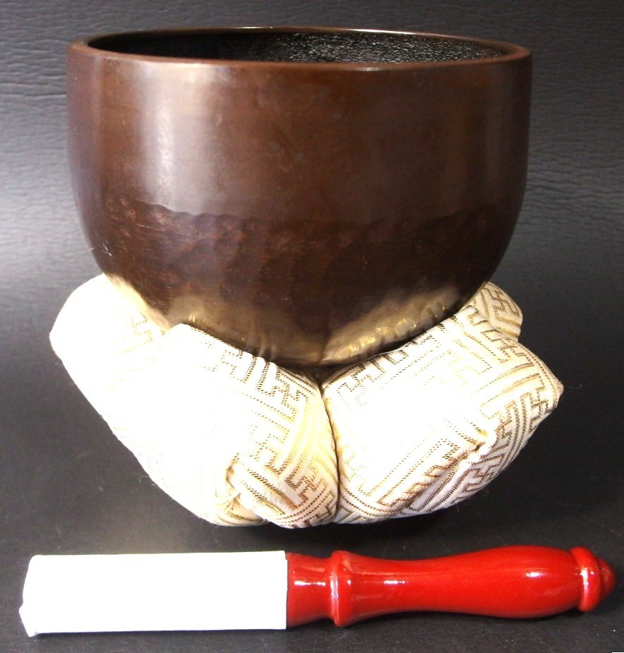 or25123 JAPANESE BUDDHIST SINGING BOWL ORIN GONG 5.1 inch  13 cm Width VINTAGE