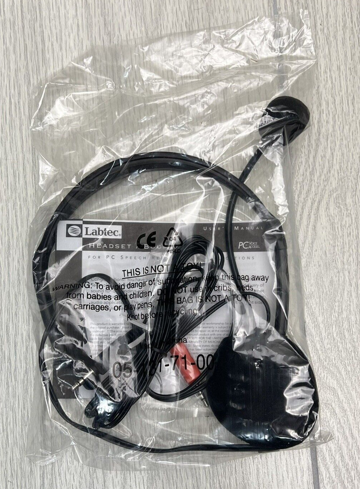 Visitalk PC to PC Video and Talk Labtec Headset - New open box
