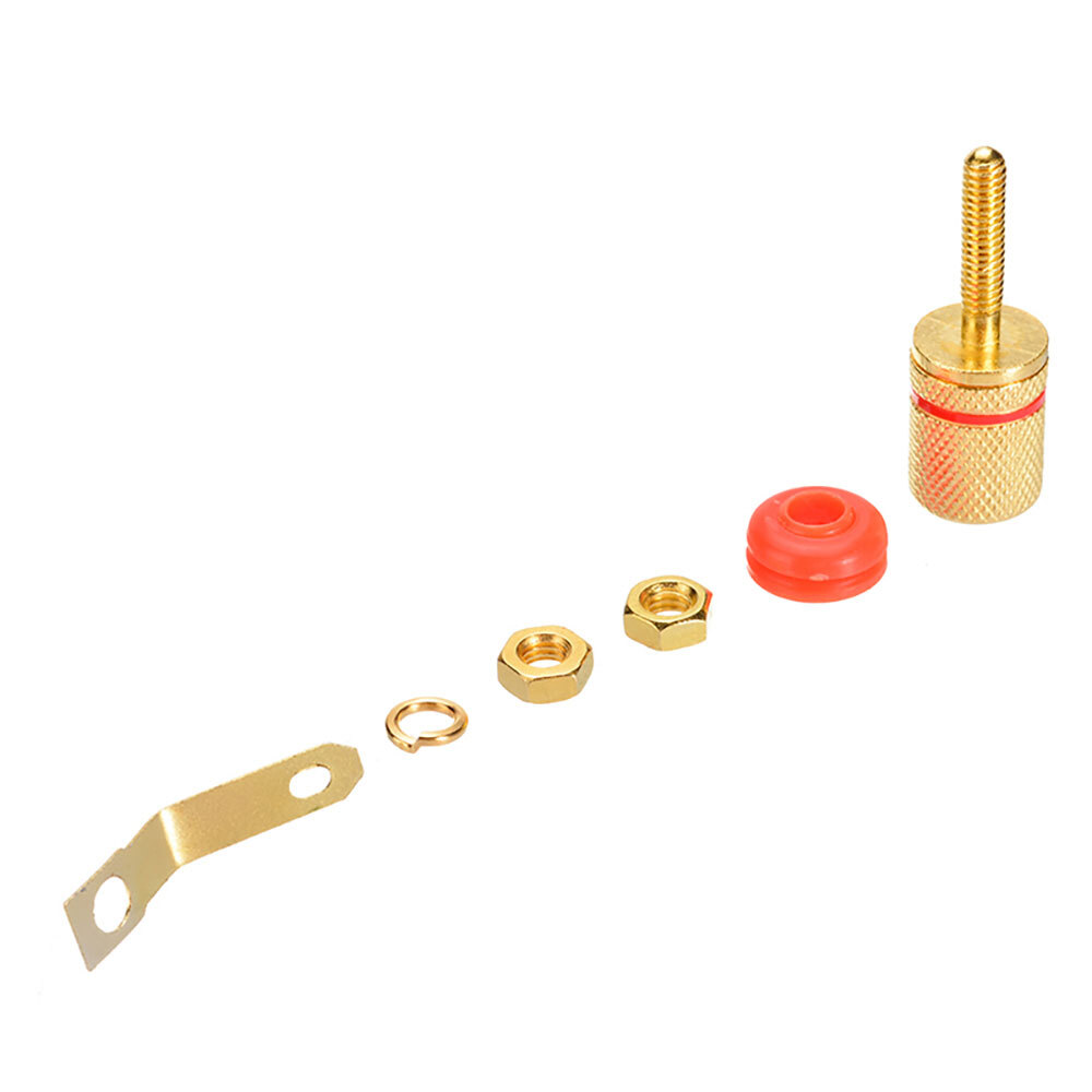 12Pcs 4mm Amplifier Speaker Terminal Binding Post Banana Plug Socket Connector