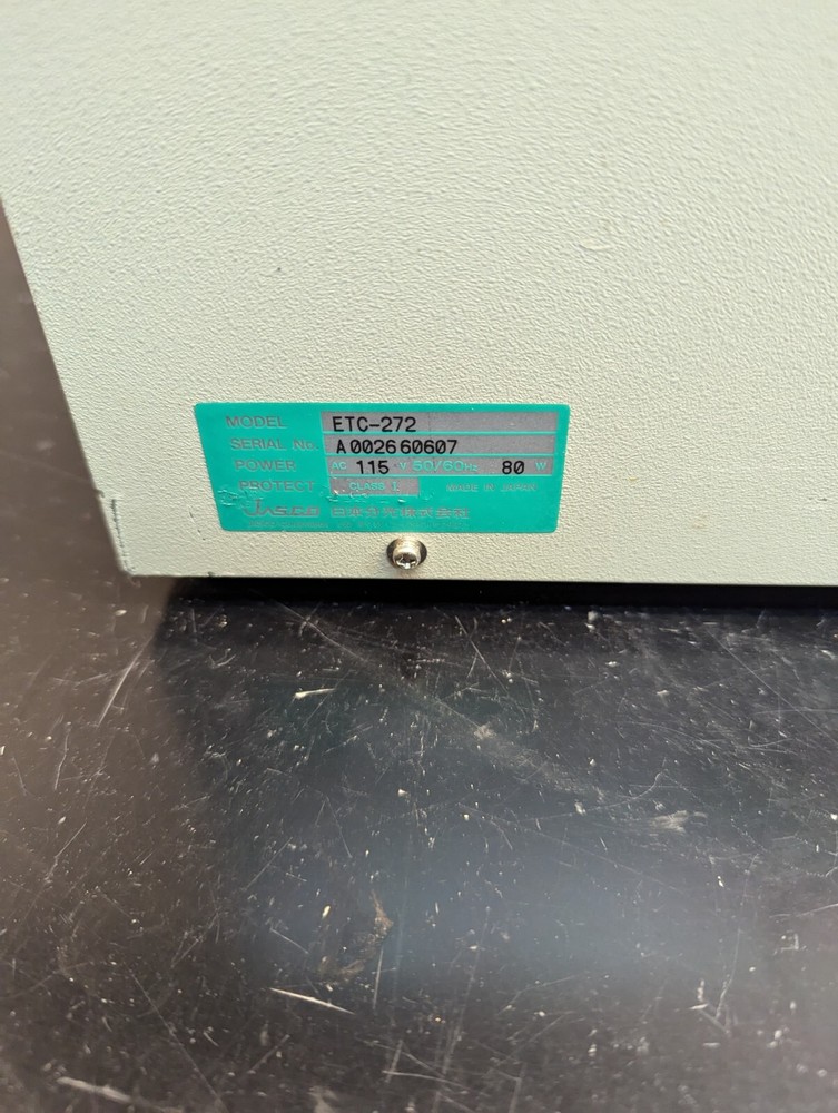 Jasco ETC-272T Temperature Controller for Spectrofluorometer Spectrometer 6500