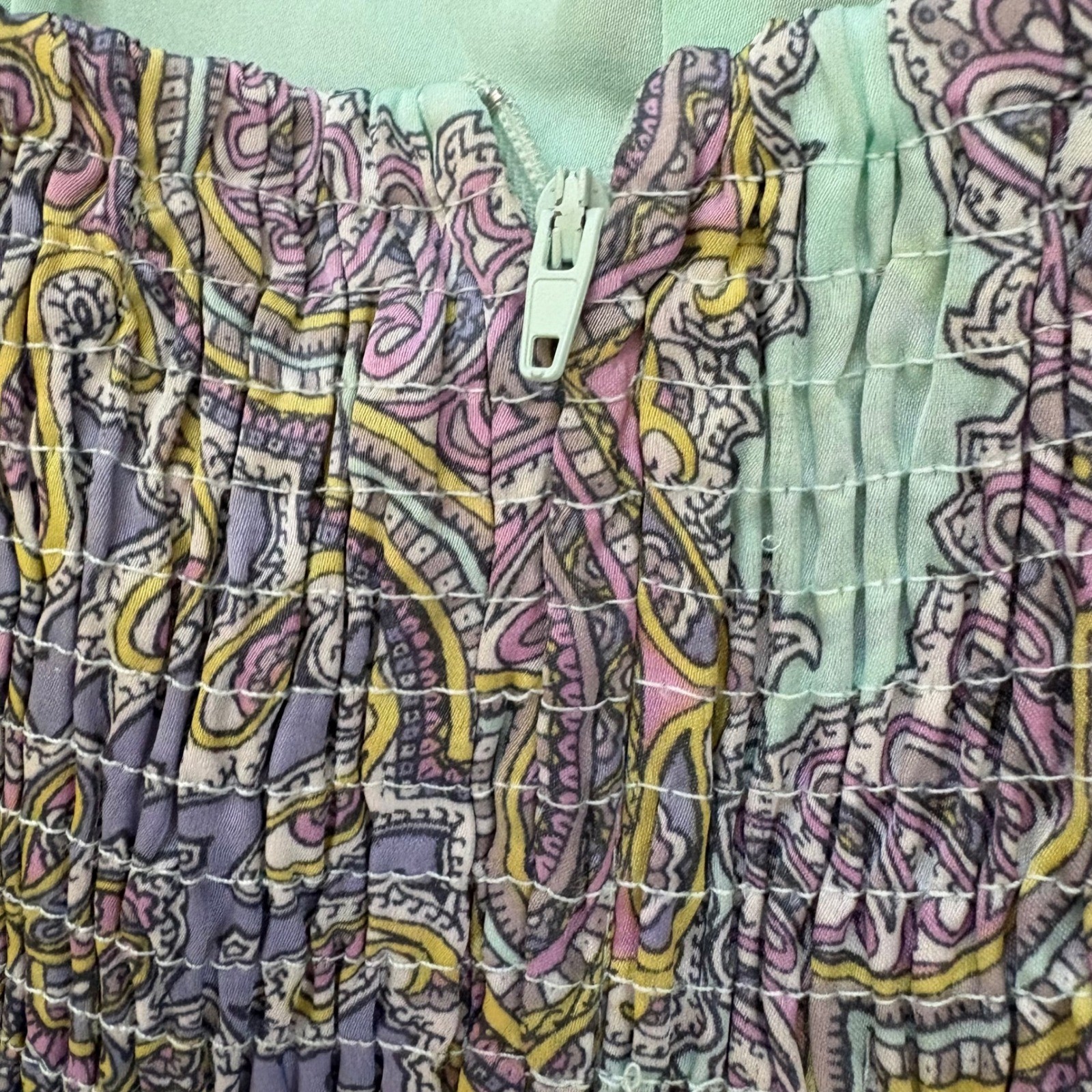 Baby Phat Paisley Bustier Top M Y2K Corset Boho Coquette Fairycore Festival