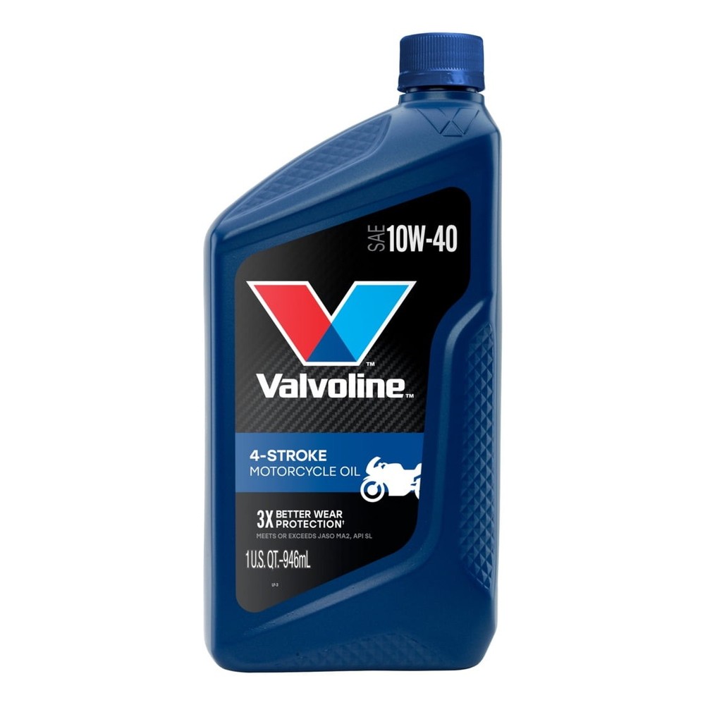 4-Cycle Motorcycle Engine Oil 10W40 1 Quart 6-Pack