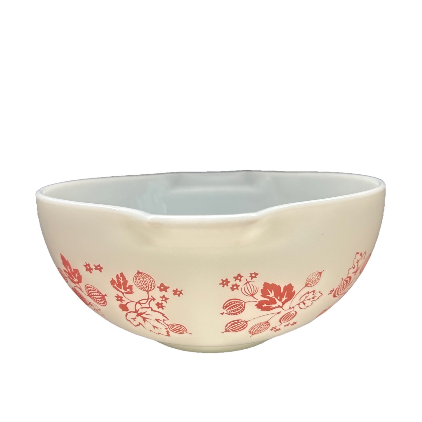 VINTAGE PYREX # 443 PINK GOOSEBERRY SMALL CINDRELLA MIXING BOWL 2.5 PINT FreeShi