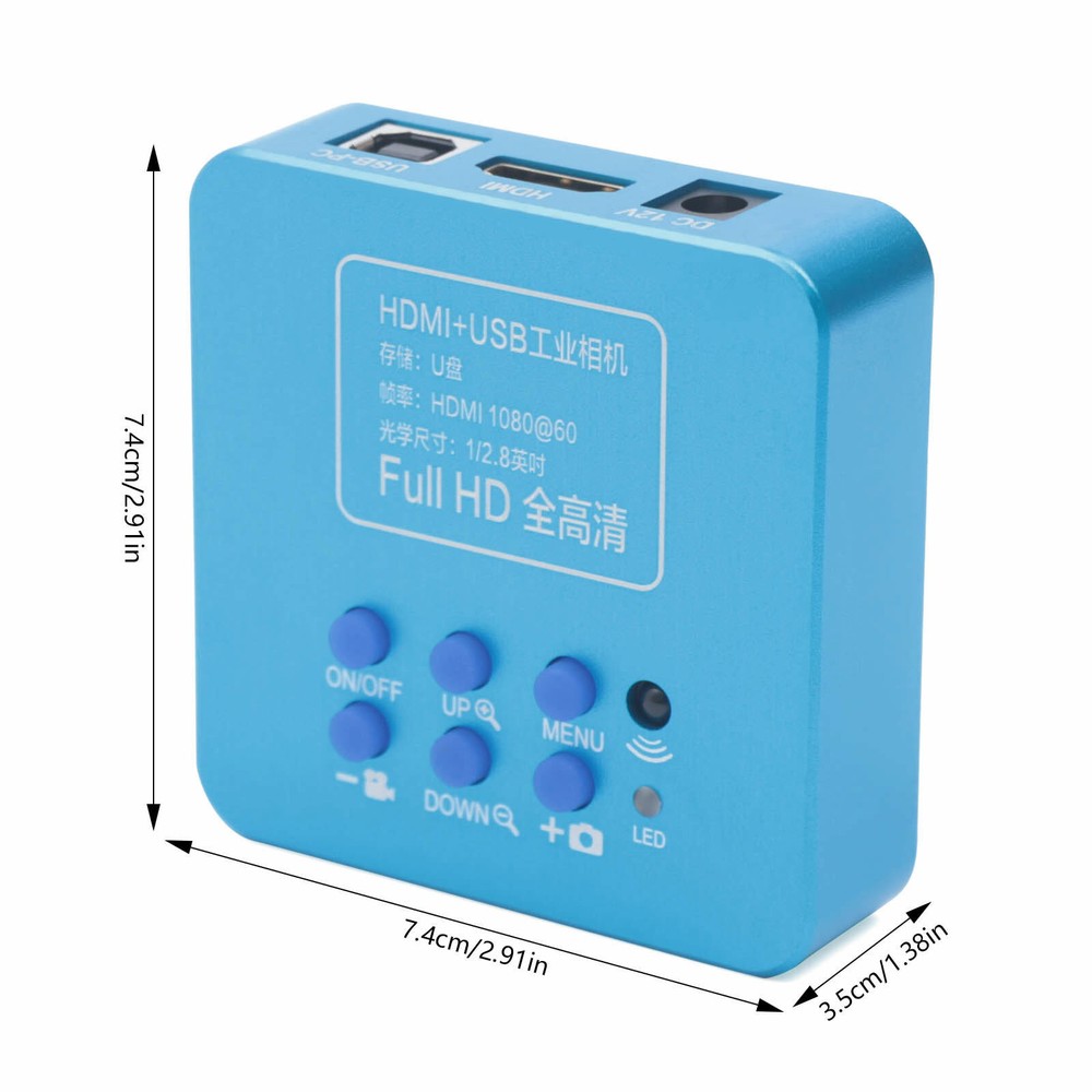 HD 1080p HDMI Industrial Digital Video Microscope Camera C Mount USB