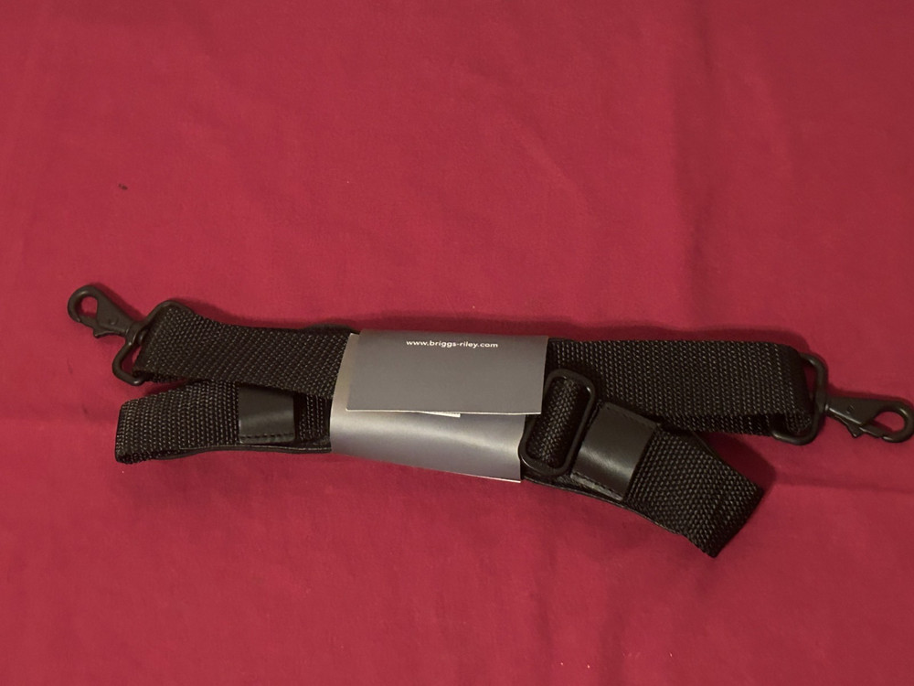 Briggs & Riley Travelware Replacement Flex Wing Shoulder Strap Blk Nylon Padded