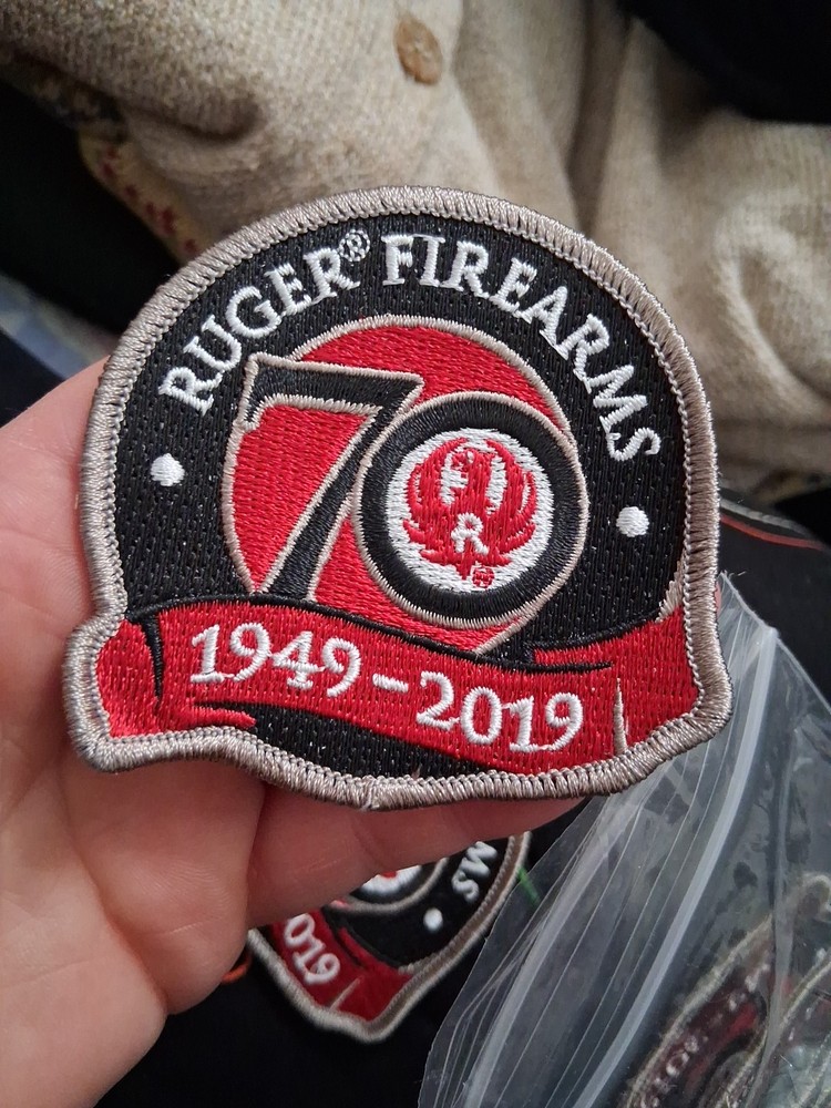 Ruger Firearms Embroidered Ruger Patch  75th Anniversary Patch Red/Black
