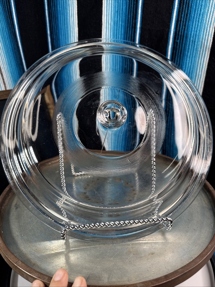 Pyrex/CorningWare Replacement Glass Lid Outside 12 1/4"- Inside 11 1/4” Diameter