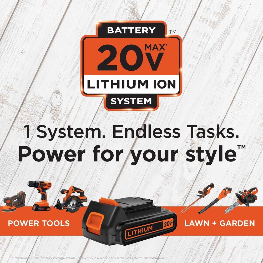 BLACK+DECKER 20V MAX* Cordless Drill and Impact Driver - BD2KITCDDI