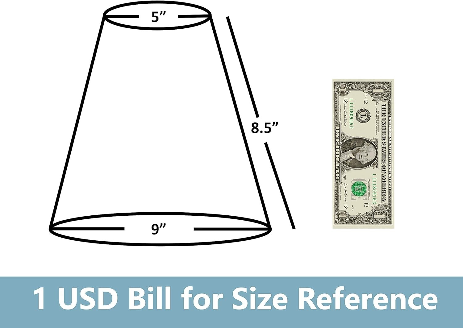 1/2PCS 5"x9"x8.5" Small Lamp Shade for Table Floor Lamps Replacement, Room Decor