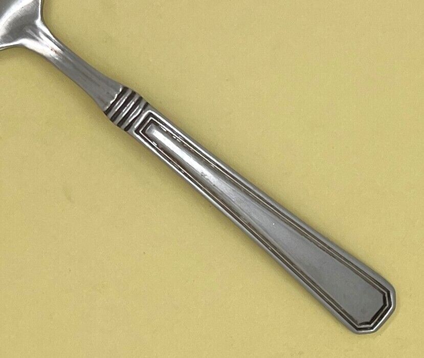 CUISINART EXETER GLOSSY STAINLESS FLATWARE OUTLINED EDGE SINGLES & GROUPS CHOICE