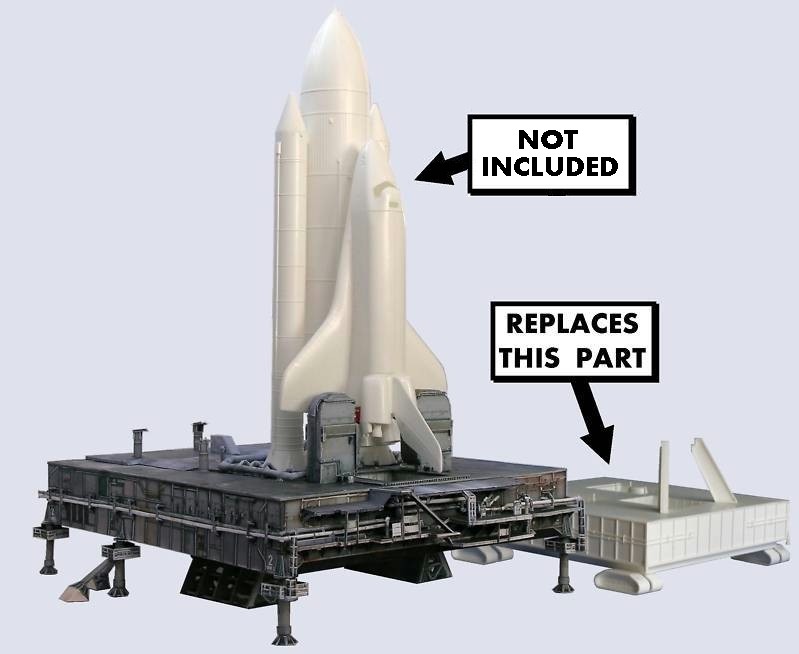 Space Shuttle Mobile Launcher MLP for Revell w/Boosters 144 Craft Model Pls.Read