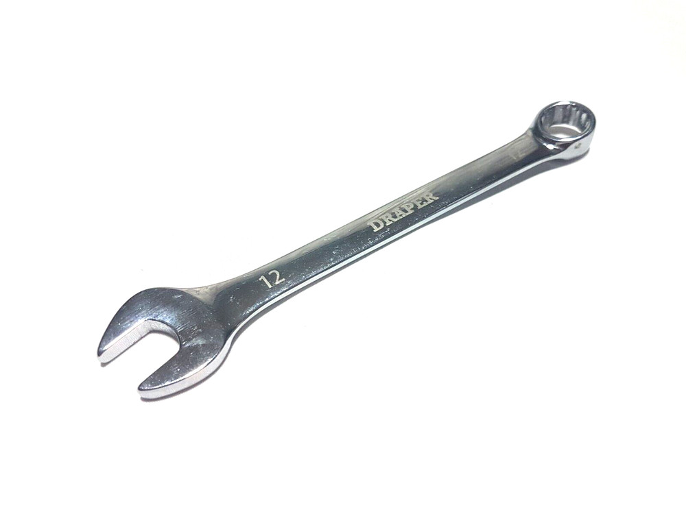 Draper 12mm chrome vanadium high polished combination spanner **FAST FREE POST**