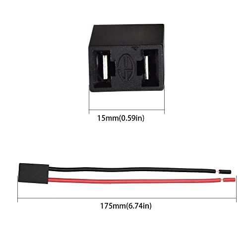 H7 Female Wire Connector Pigtail for LED Headlight Socket H7 Adapter Socket