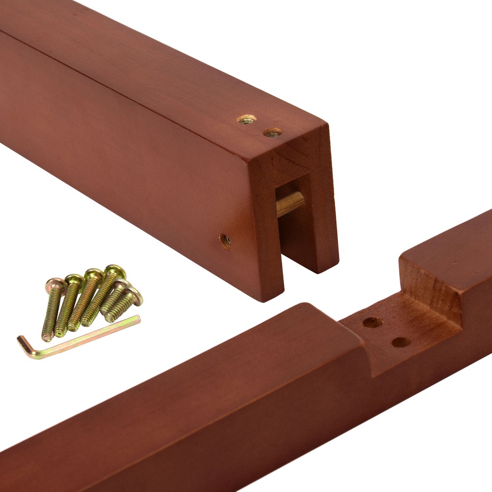 Room Divider Stand Walnut 3 Panel (Stand Only)