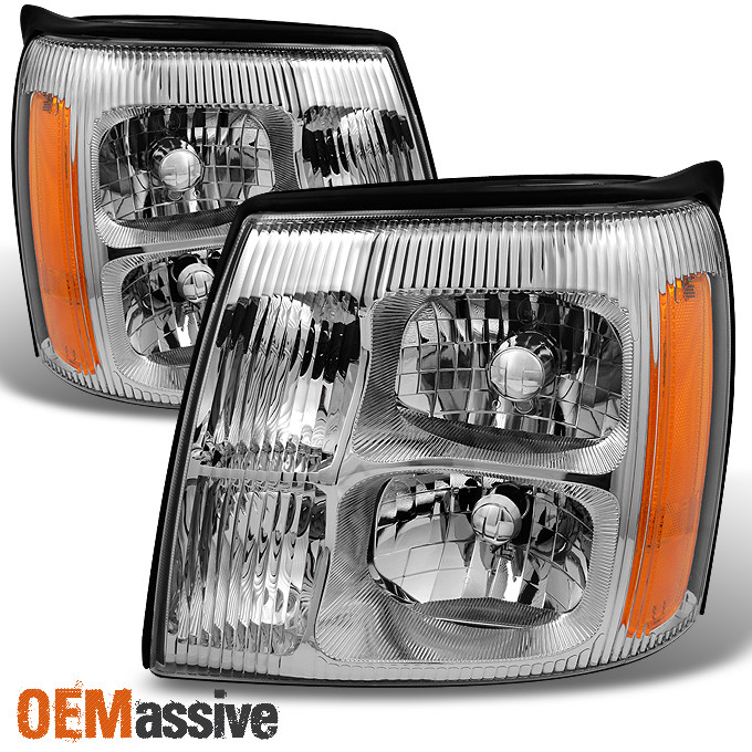 Fits 2002 Cadillac Escalade Halogen Type Headlights Lamps Light Replacement