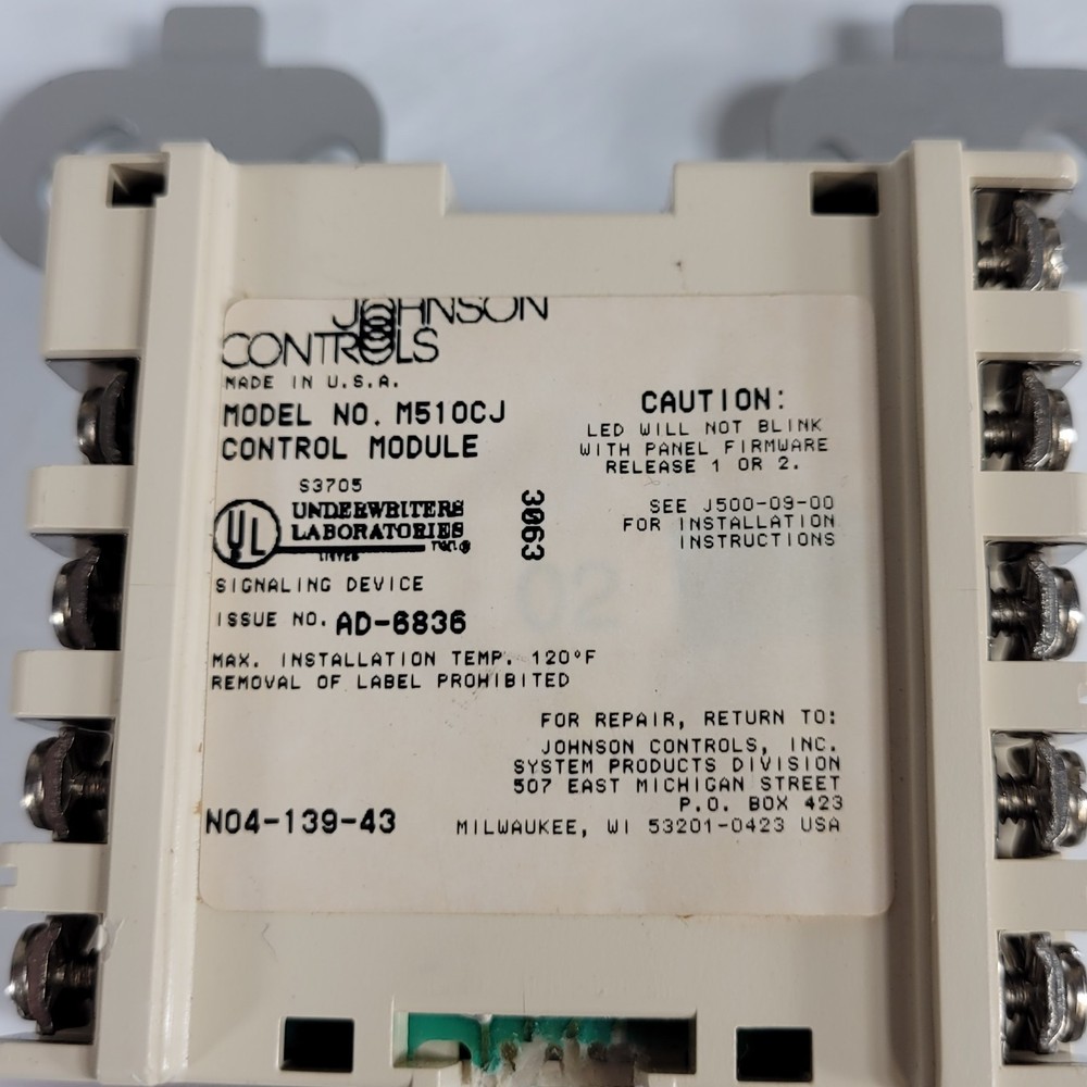 Johnson M510CJ Control Relay Module Fire Alarm Box