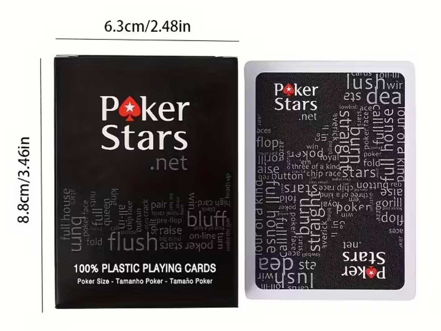 BIG SALE - Poker Stars Copag Playing Cards 100% Plastic Jumbo Index 1 Pair