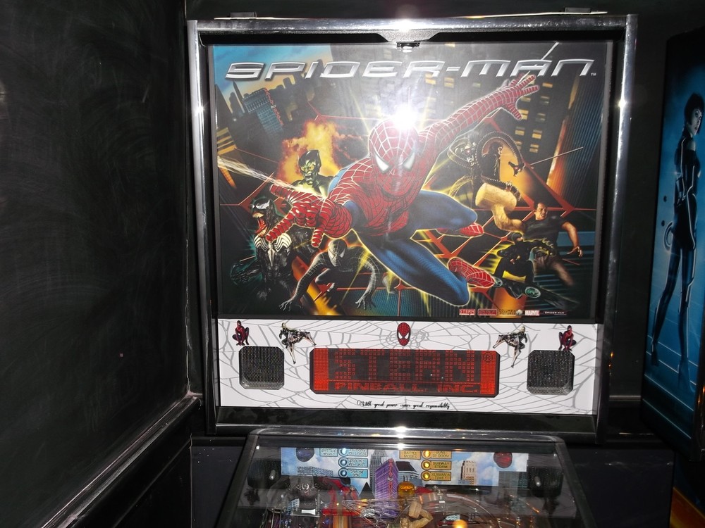 STERN SPIDERMAN PINBALL CUSTOM SPEAKER DISPLAY PANEL ARTWORK MOD MODIFICATION