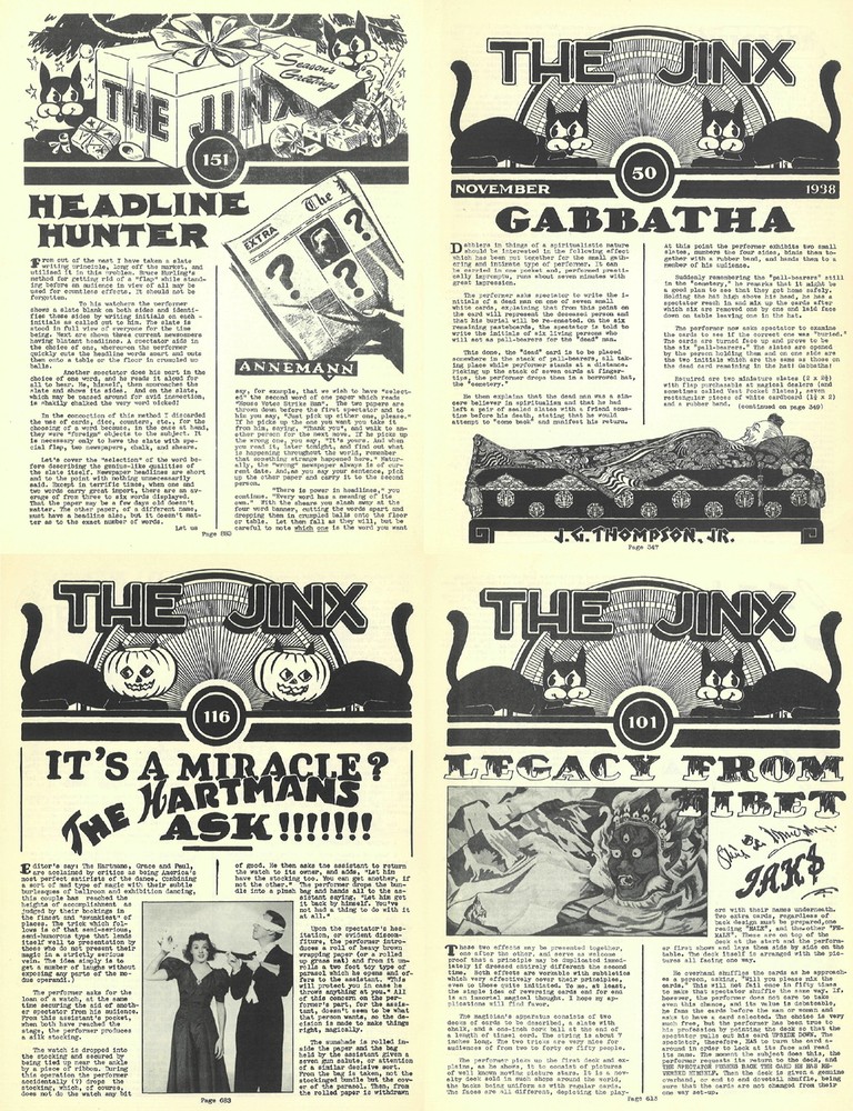 The Jinx Annemann Magazine Conjuring Magic (1934-1941) - 160 Old Issues on DVD