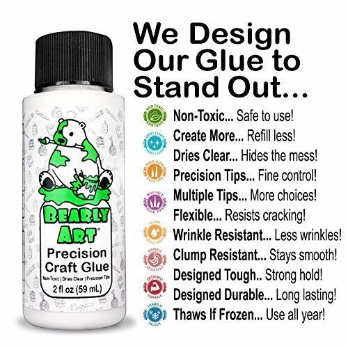 Flexible Strong Hold Craft Glue w/ Multiple Size Tips (2oz)