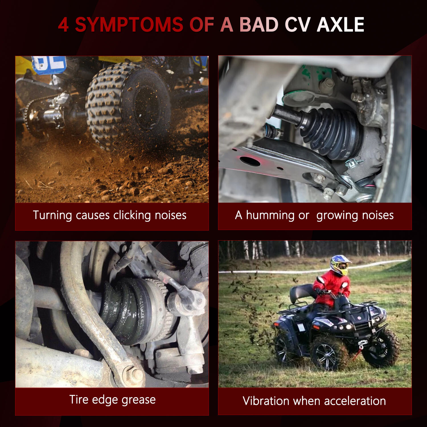 Front Left Right CV Axle Shaft for Polaris Sportsman 400 500 1996 - 2003 Pair