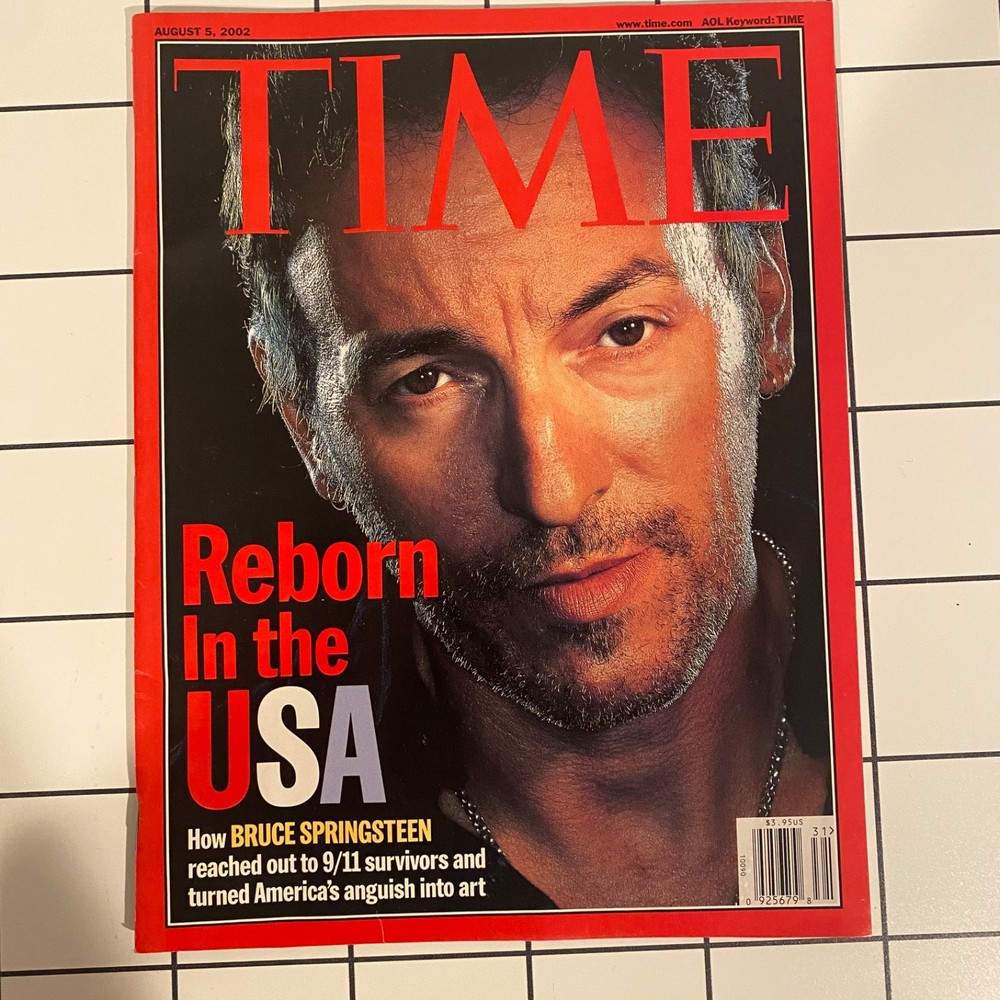 Time Magazine August 2002 bruce Springsteen Cover