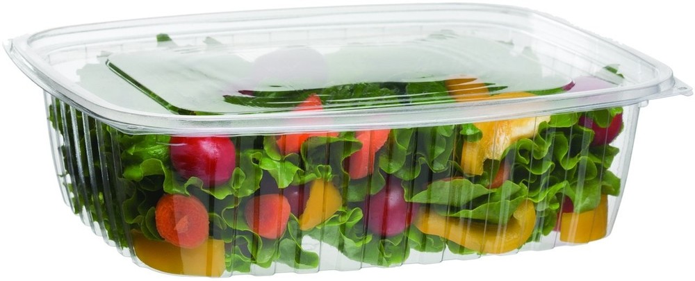 Eco-Products Renewable/Compostable Rectangular Deli Container 48oz Clear 200/CTN