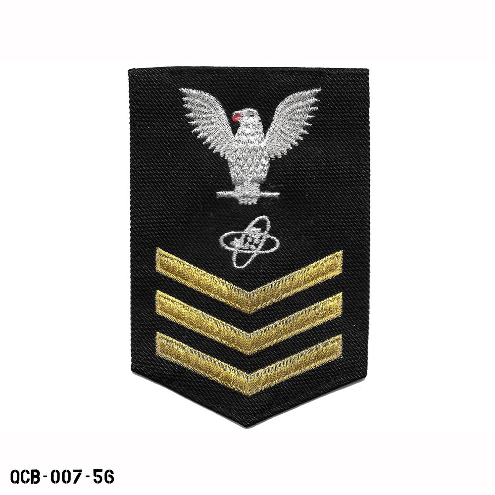 US Navy PO1 E6 Petty Officer First Class Electronic's Tech Sleeve Patch ~ Female