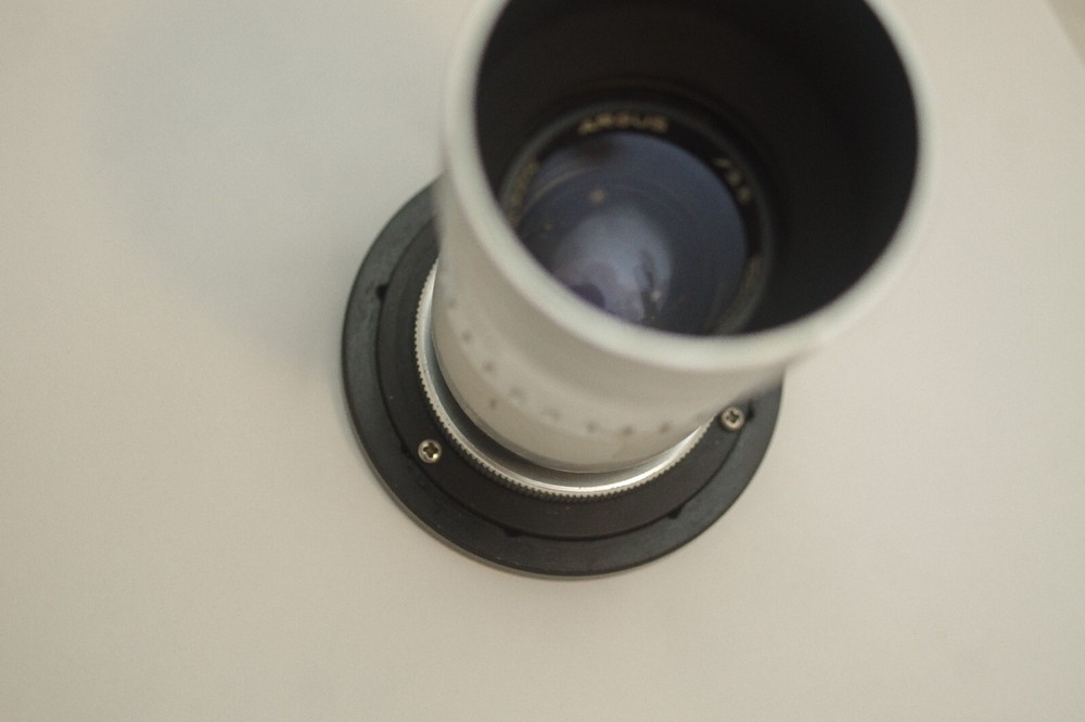 Argus C44 Lens onto Canon EOS RF ER mount camera Adapter