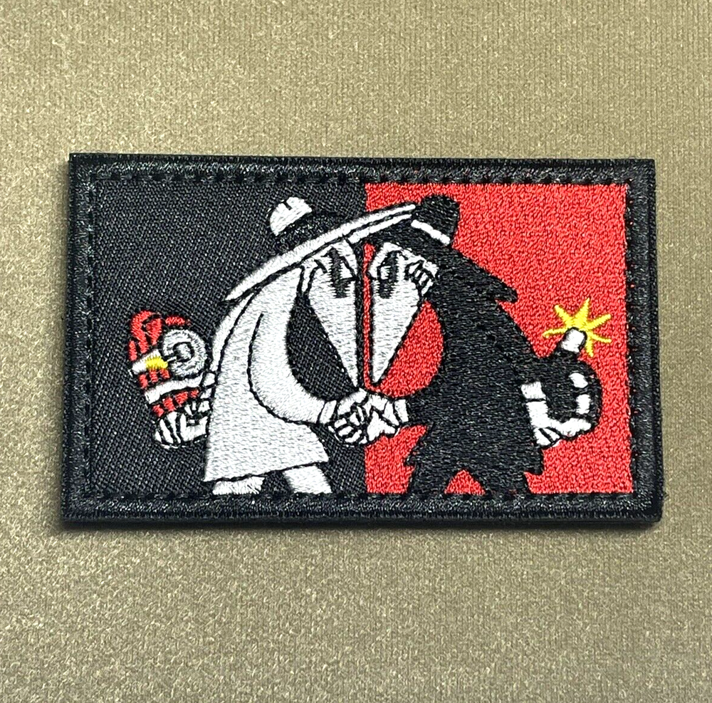 Spy vs Spy Patch - Tactical Morale Patch - Embroidered Arcade Retro Spy Patch