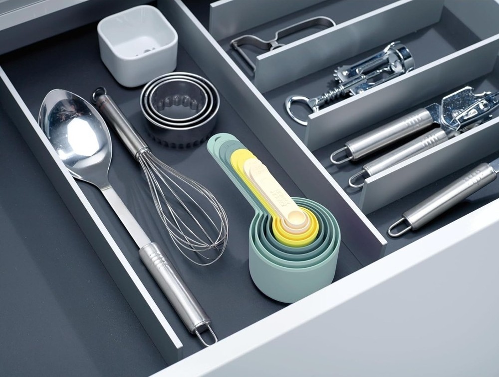 Joseph Measuring Spoon & Cup Set Kitchen 8-Pieces Multicolor Kitchen Space-Saver