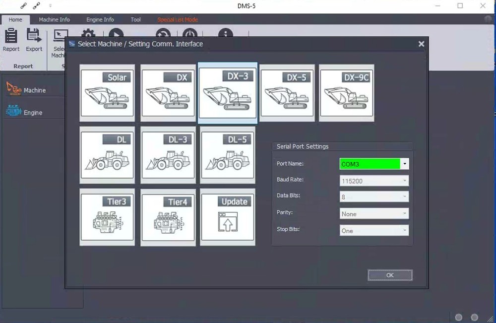 Diagnostic Tool UVIM Interface Forklift Excavator Scanner Kit for Doosan Engine