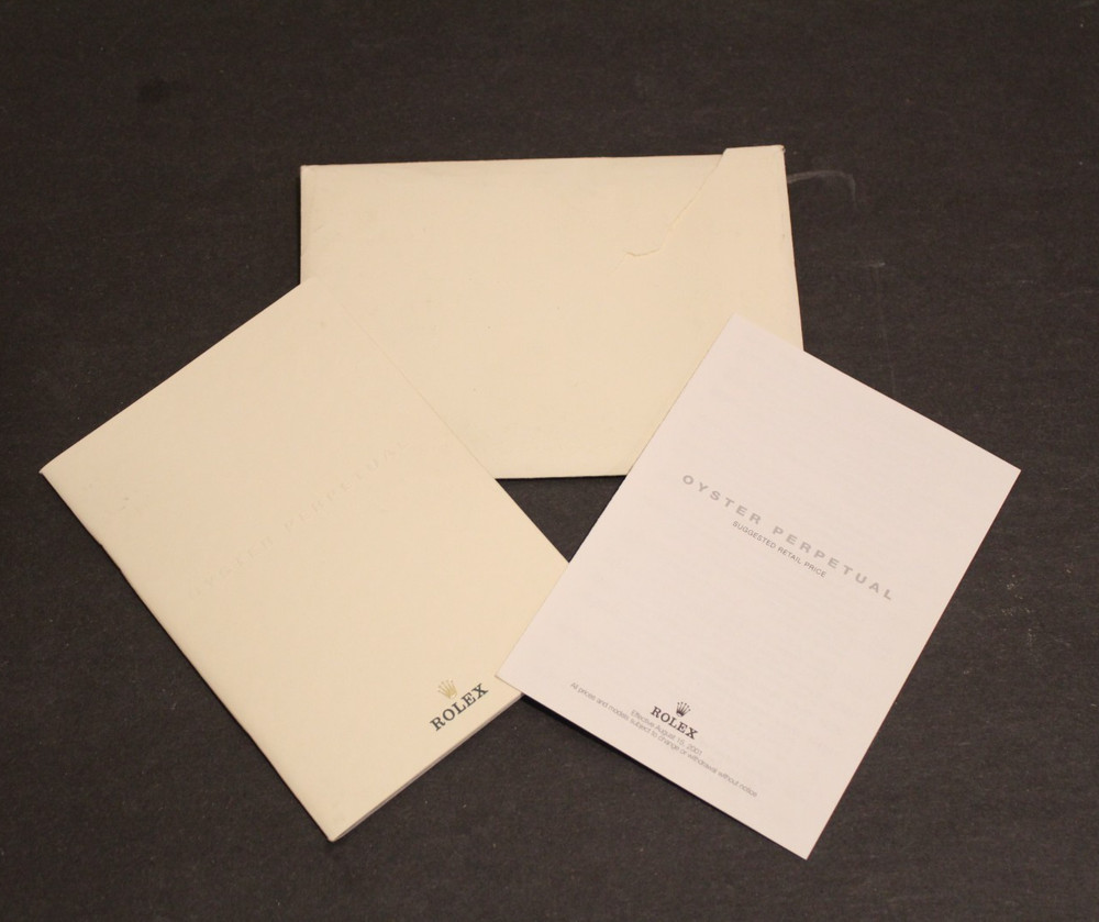 Rolex Paperwork Pricelist Catalog
